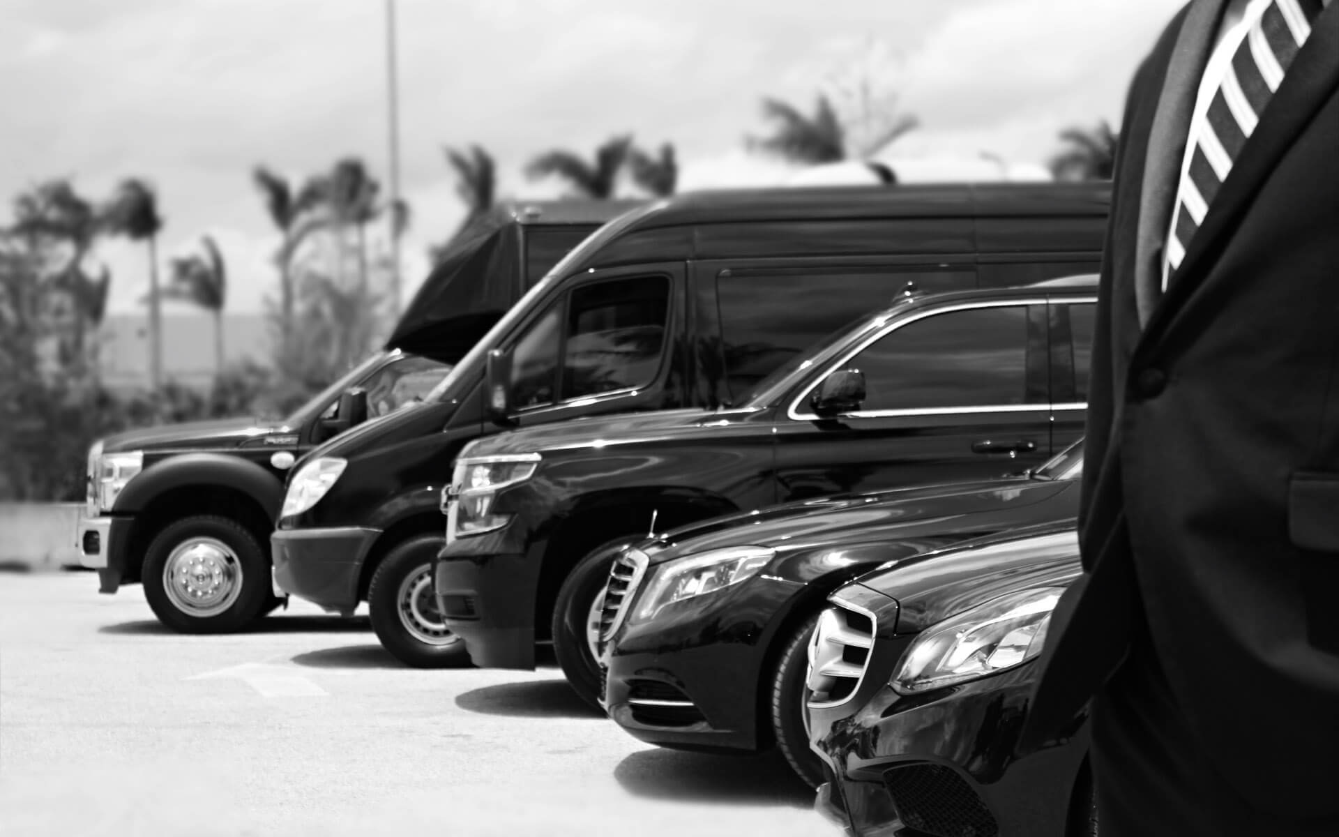 Chauffeur loading luggage for airport transfer
